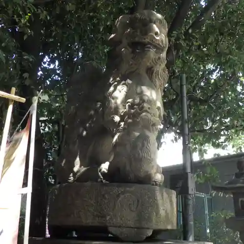 開口神社の狛犬