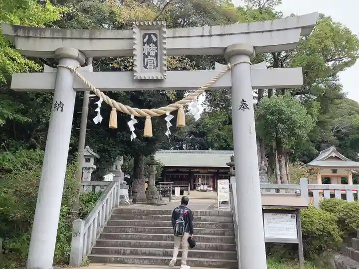上地八幡宮の鳥居