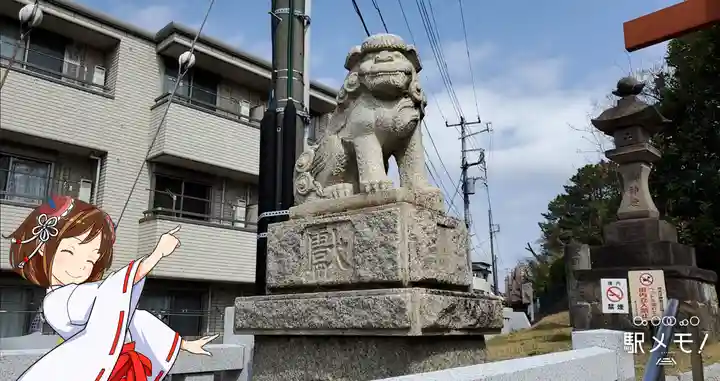 稲毛浅間神社の狛犬