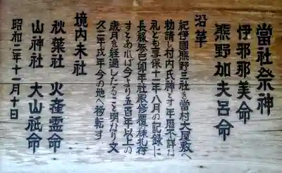 熊野神社の歴史