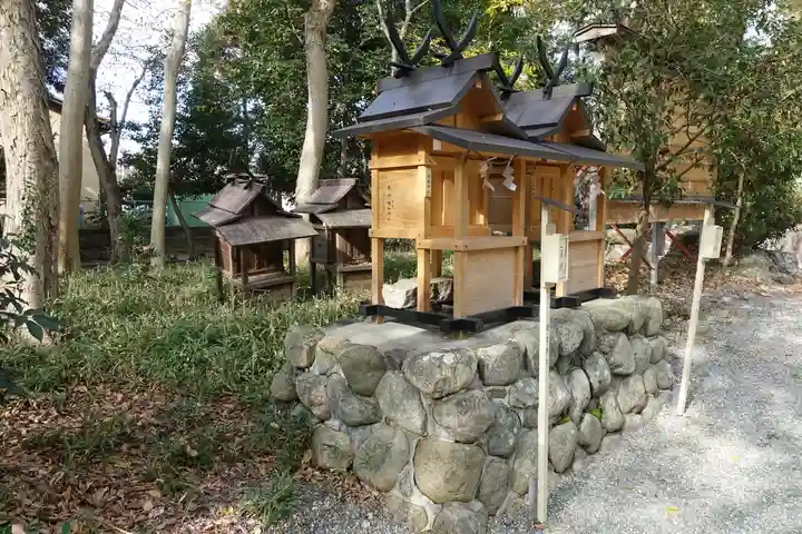 鏡作坐天照御魂神社の末社・摂社