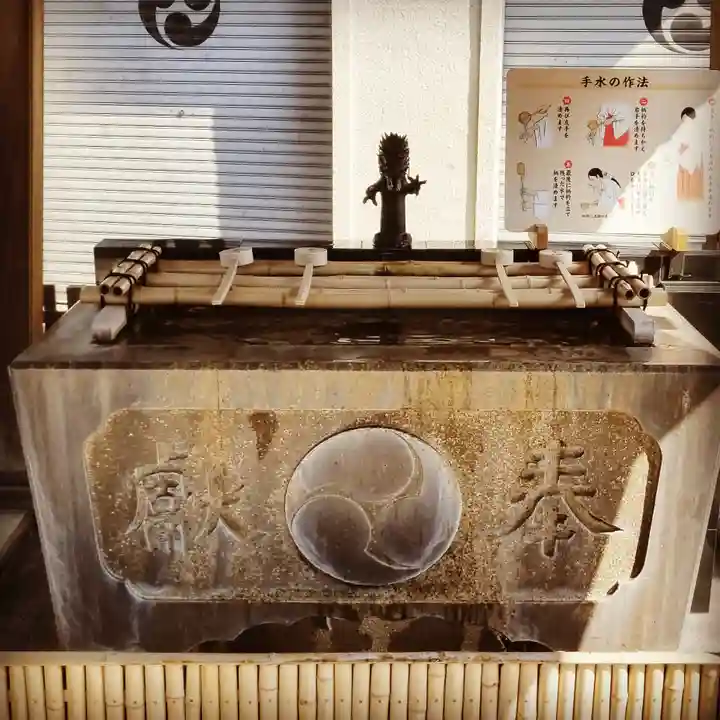七社神社の手水舎