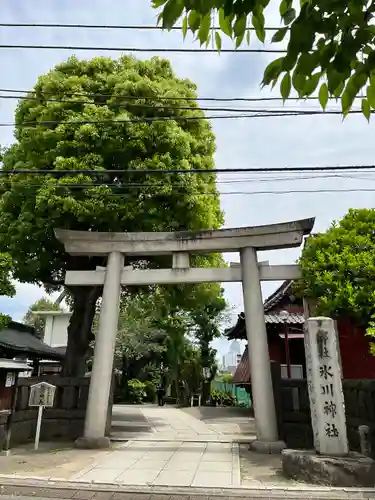 麻布氷川神社の鳥居