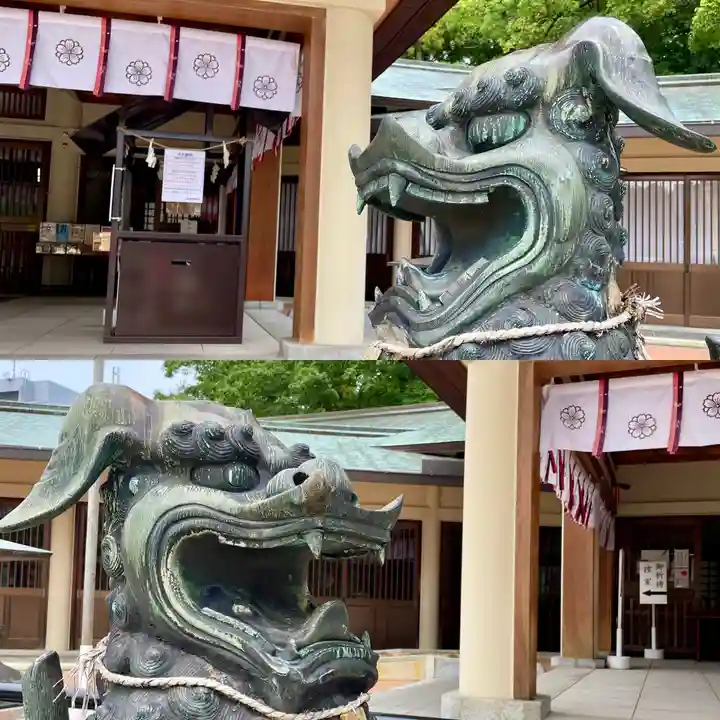 三重縣護國神社の狛犬