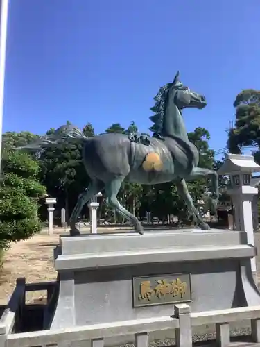 苗村神社の狛犬