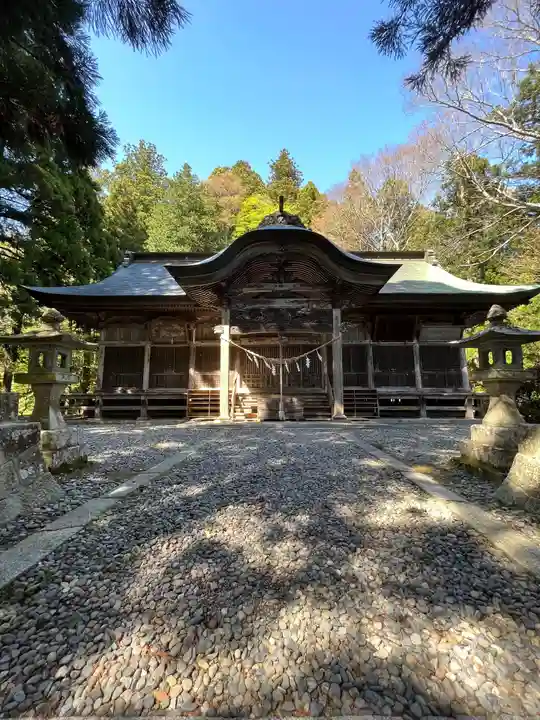 木幡山隠津島神社(二本松市)の本殿・本堂