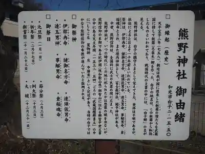 武州白子熊野神社(埼玉県)