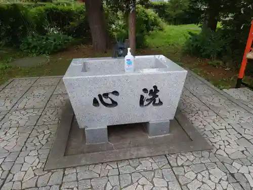 帯廣明神大社     の手水