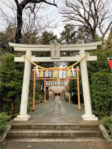 星川杉山神社の鳥居