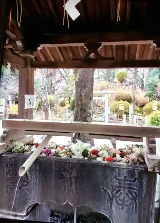 鳩森八幡神社の手水舎