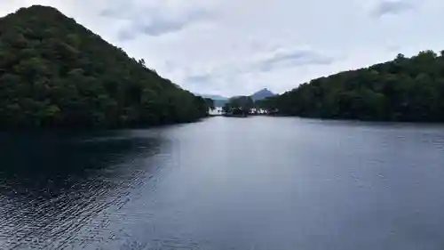 神社（洞爺湖中の島）の景色