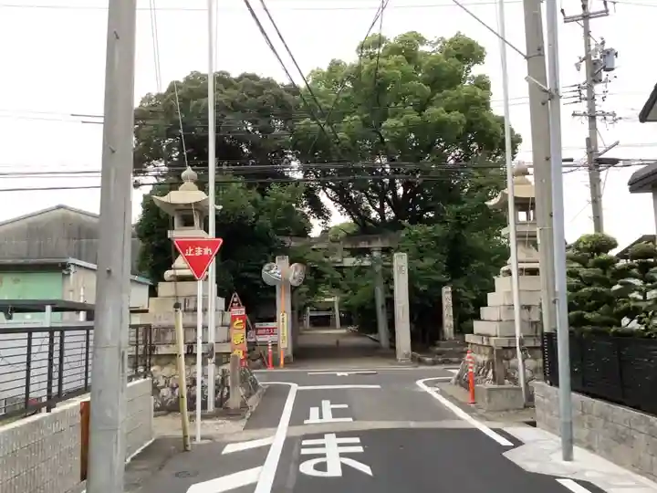八所神社の周辺