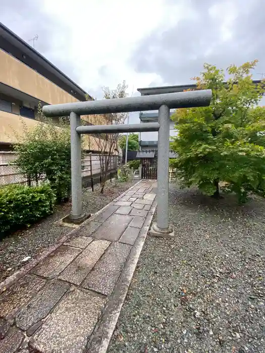 西梅津神明社の鳥居