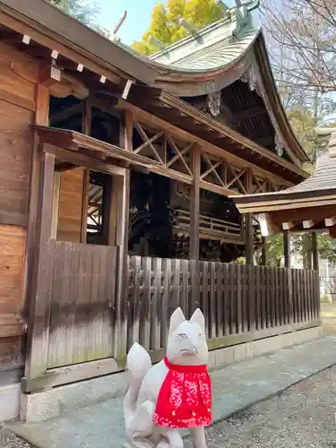 草加神社の狛犬