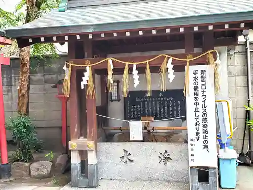 綱敷天神社の手水舎