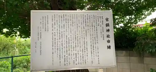 宮鍋神社の歴史