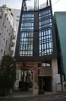 築土神社の鳥居