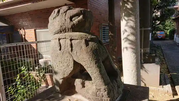 穏田神社の狛犬