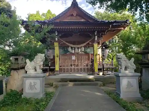 中川熊野神社の狛犬