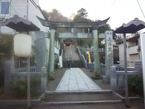 毛谷黒龍神社の鳥居