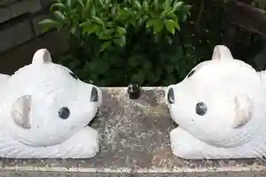 くまくま神社(導きの社 熊野町熊野神社)の狛犬(2022年06月26日(日) 19時02分04秒投稿)