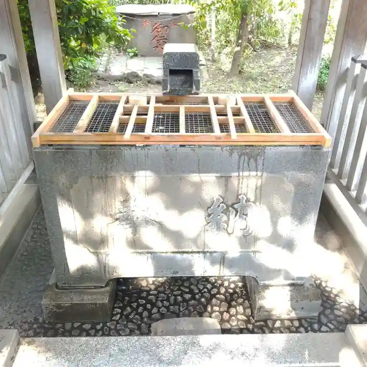 筑土八幡神社の手水舎