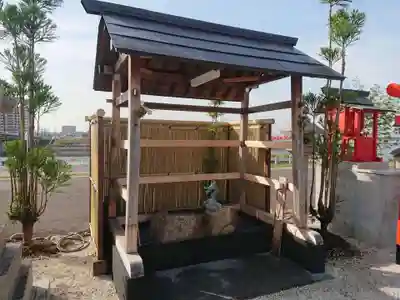 中島黒體龍王大神社の手水舎