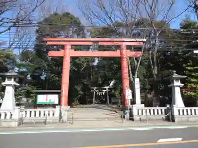 世田谷八幡宮の鳥居