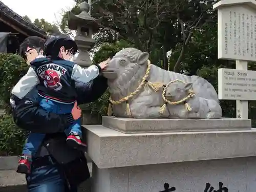 羊神社の狛犬