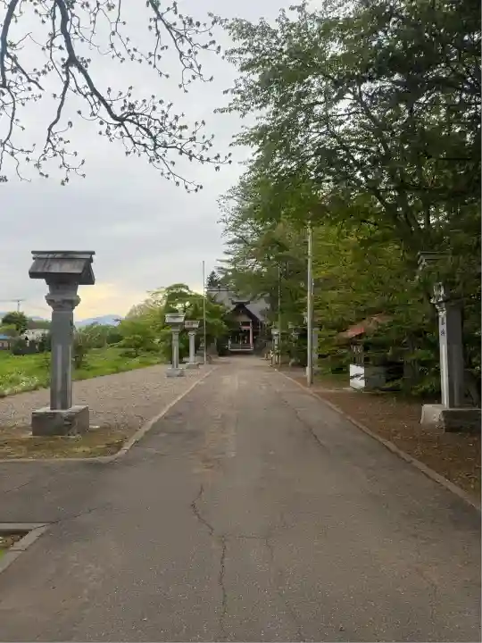 芽室神社の庭園