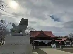 釧路一之宮 厳島神社の狛犬