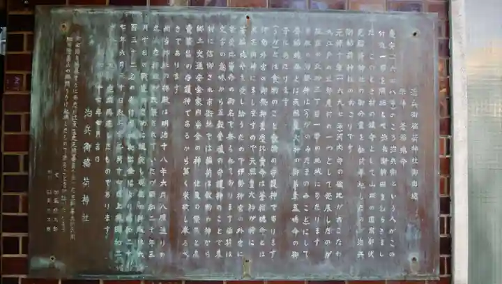 治兵衛稲荷神社の歴史