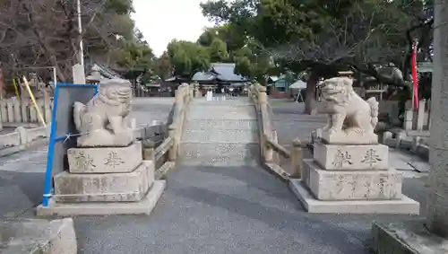 泉穴師神社の狛犬