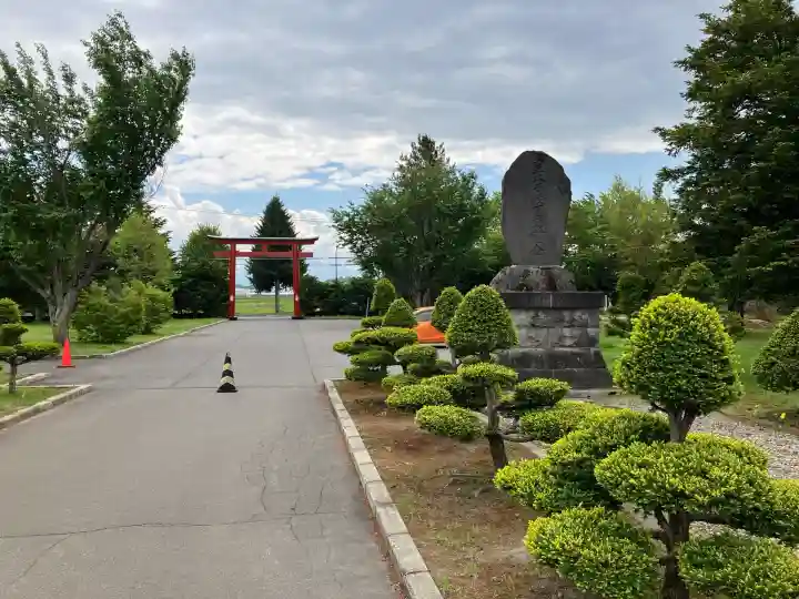 美瑛神社の庭園
