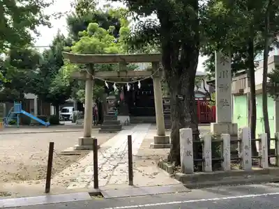 矢口氷川神社の鳥居