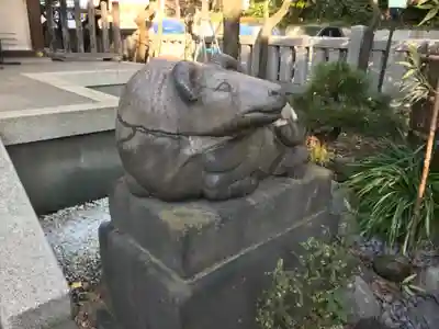 牛天神北野神社の狛犬