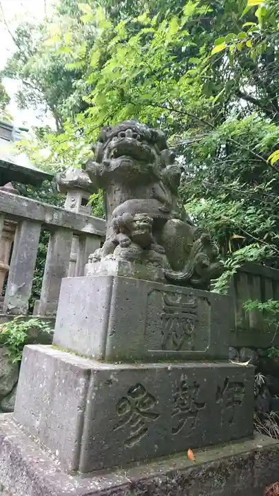 忍 諏訪神社・東照宮 の狛犬