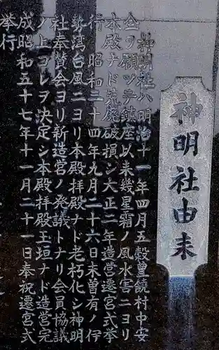 神明社（西福田4）の歴史