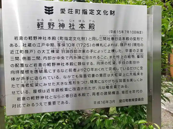 軽野神社(愛知県)