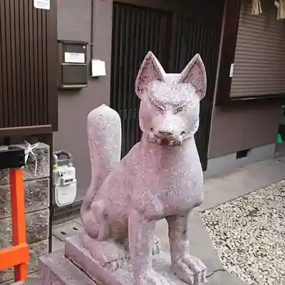 赤手拭稲荷神社の狛犬