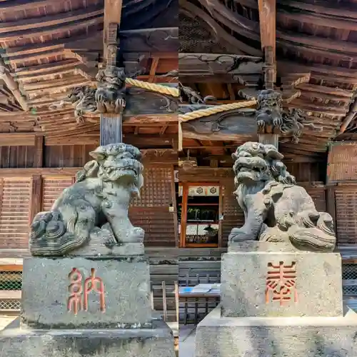 下総国三山　二宮神社の狛犬