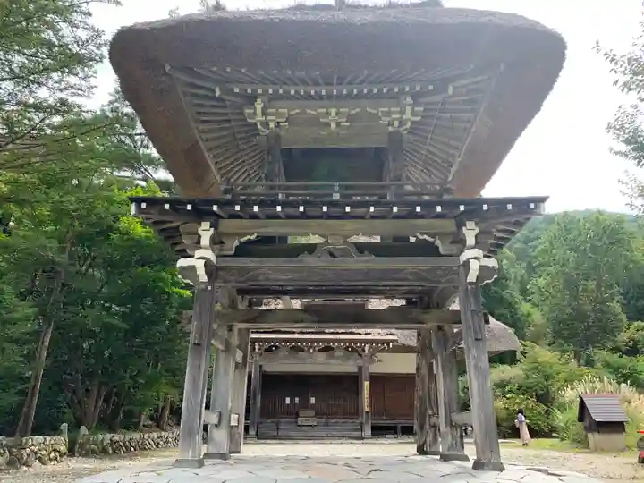 松原山 明善寺の山門・神門