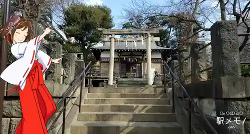 上田端八幡神社の鳥居