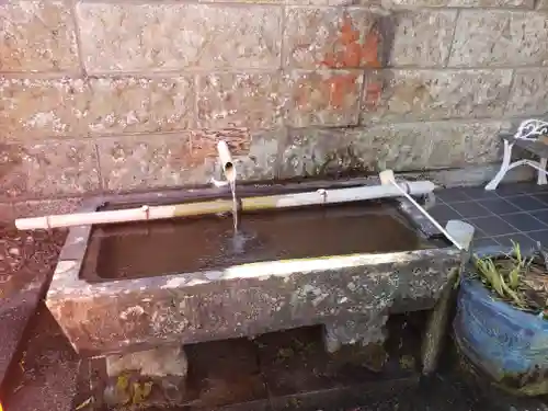 弓削寺の手水舎