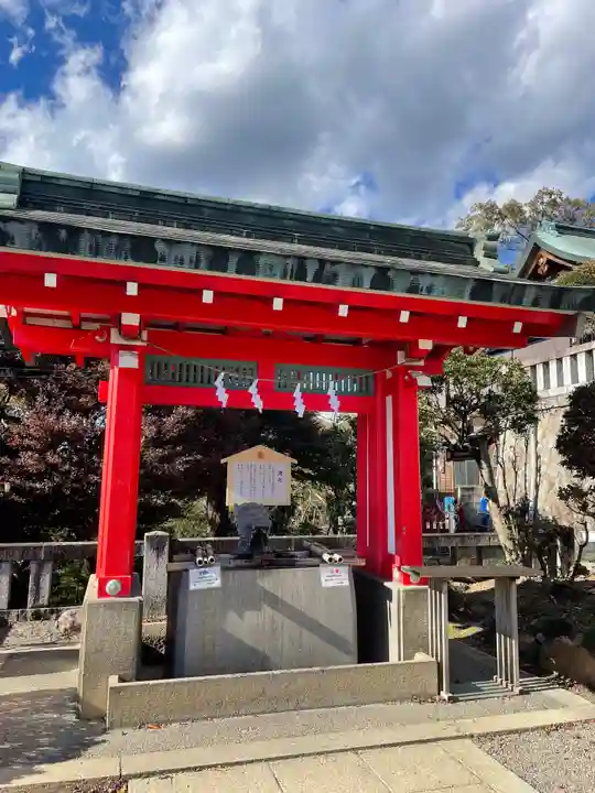 足利織姫神社の手水舎