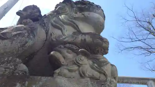 安積國造神社の狛犬