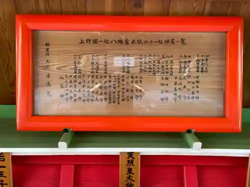 上野国一社八幡八幡宮のその他建物