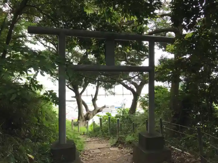 走水神社の景色