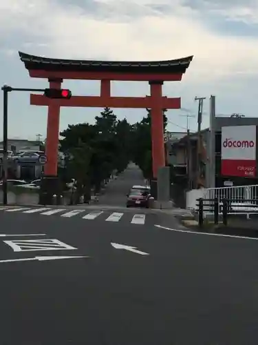 鶴嶺八幡宮の鳥居