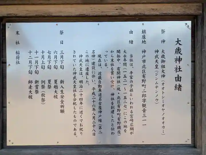 二郎大歳神社(兵庫県)